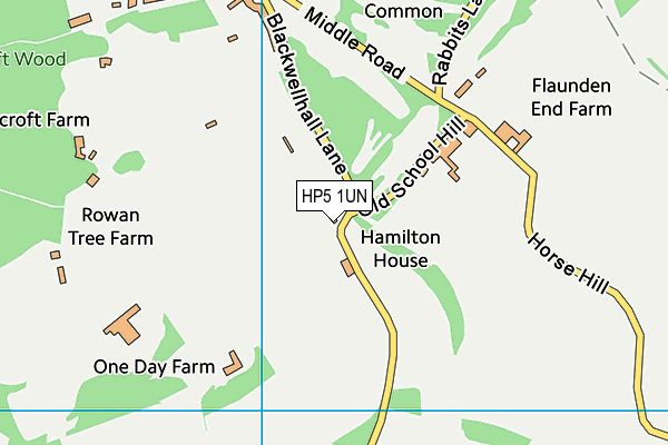 HP5 1UN map - OS VectorMap District (Ordnance Survey)