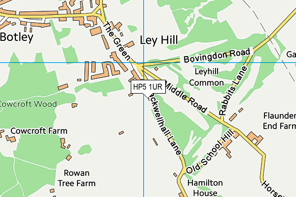 HP5 1UR map - OS VectorMap District (Ordnance Survey)