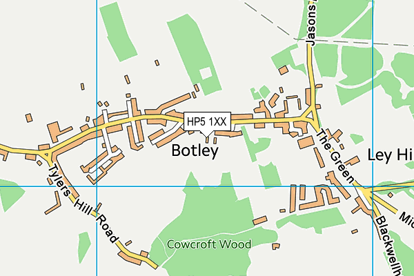 HP5 1XX map - OS VectorMap District (Ordnance Survey)