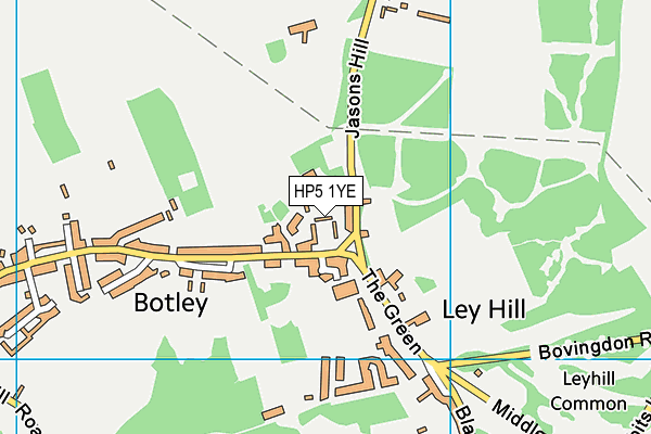 HP5 1YE map - OS VectorMap District (Ordnance Survey)