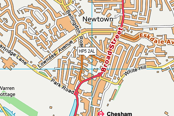 HP5 2AL map - OS VectorMap District (Ordnance Survey)