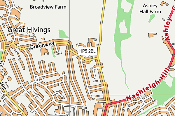 HP5 2BL map - OS VectorMap District (Ordnance Survey)