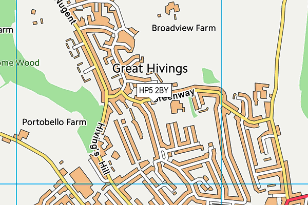 Ivingswood Academy map (HP5 2BY) - OS VectorMap District (Ordnance Survey)