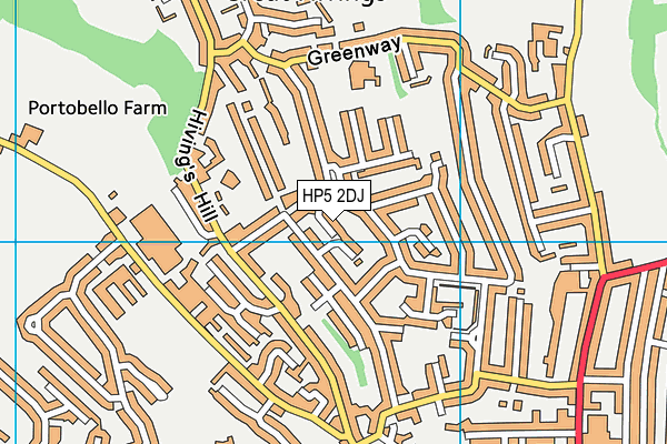 HP5 2DJ map - OS VectorMap District (Ordnance Survey)