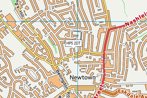 HP5 2DT map - OS VectorMap District (Ordnance Survey)