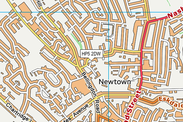 HP5 2DW map - OS VectorMap District (Ordnance Survey)