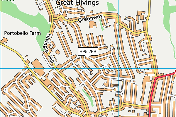 HP5 2EB map - OS VectorMap District (Ordnance Survey)