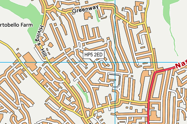 HP5 2ED map - OS VectorMap District (Ordnance Survey)
