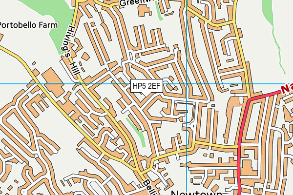 HP5 2EF map - OS VectorMap District (Ordnance Survey)