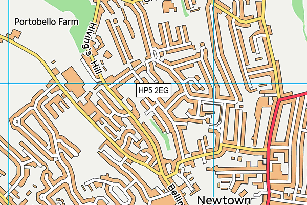 HP5 2EG map - OS VectorMap District (Ordnance Survey)