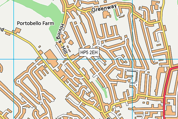 HP5 2EH map - OS VectorMap District (Ordnance Survey)