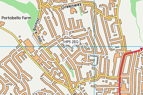 HP5 2EQ map - OS VectorMap District (Ordnance Survey)