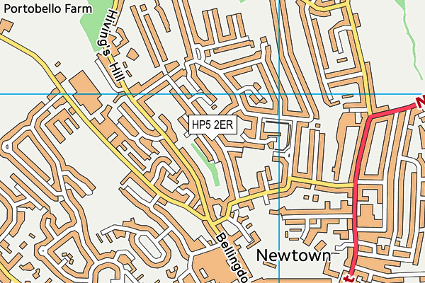 HP5 2ER map - OS VectorMap District (Ordnance Survey)