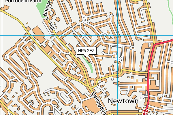 HP5 2EZ map - OS VectorMap District (Ordnance Survey)