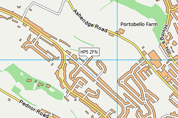 HP5 2FN map - OS VectorMap District (Ordnance Survey)