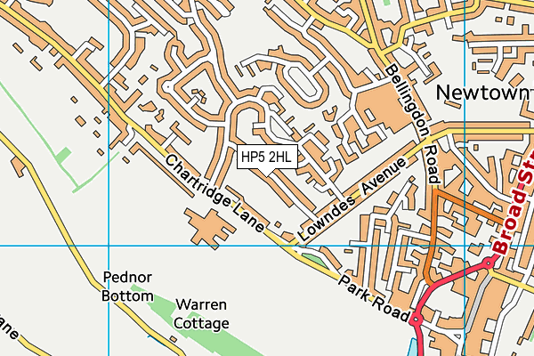 HP5 2HL map - OS VectorMap District (Ordnance Survey)