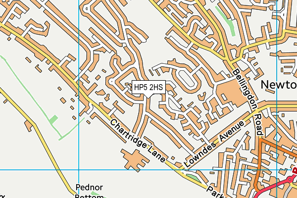 HP5 2HS map - OS VectorMap District (Ordnance Survey)