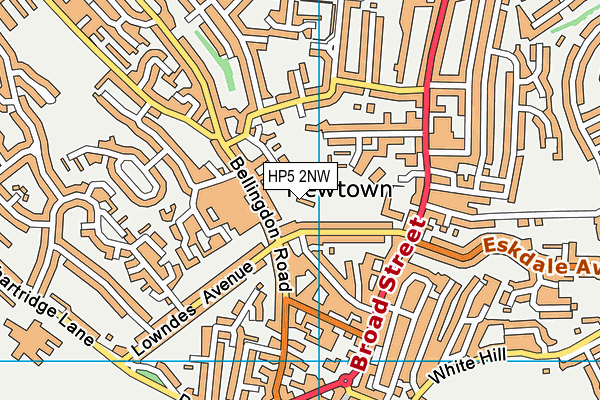 HP5 2NW map - OS VectorMap District (Ordnance Survey)