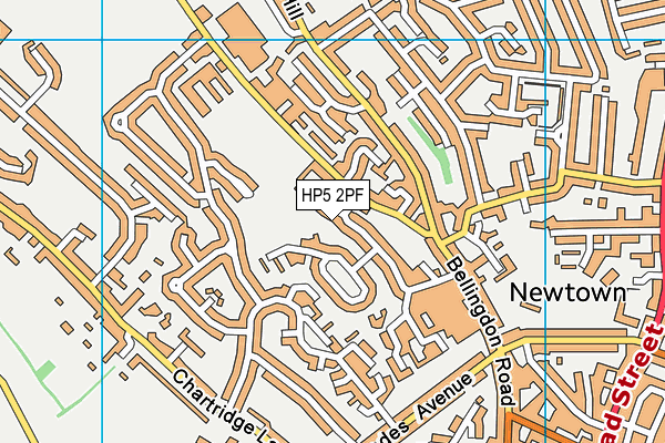 HP5 2PF map - OS VectorMap District (Ordnance Survey)