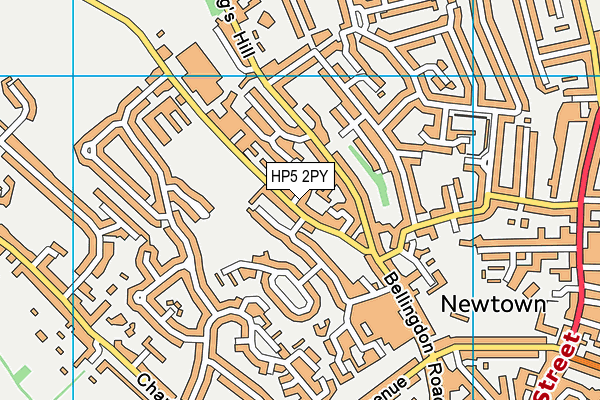 HP5 2PY map - OS VectorMap District (Ordnance Survey)