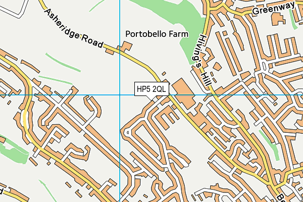 HP5 2QL map - OS VectorMap District (Ordnance Survey)