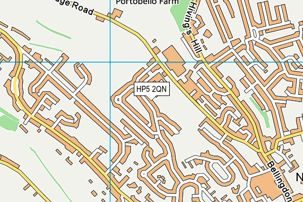 HP5 2QN map - OS VectorMap District (Ordnance Survey)
