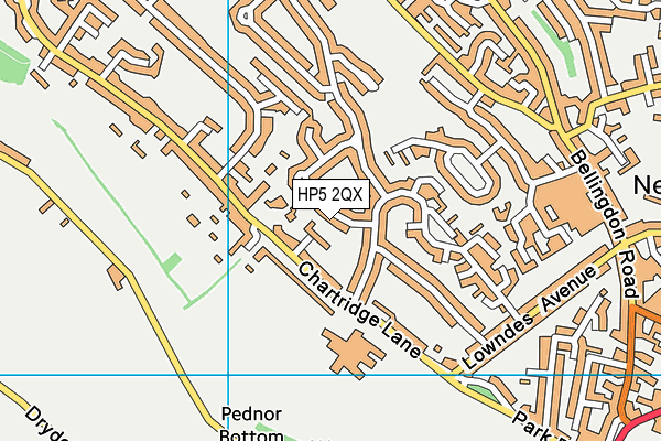 HP5 2QX map - OS VectorMap District (Ordnance Survey)
