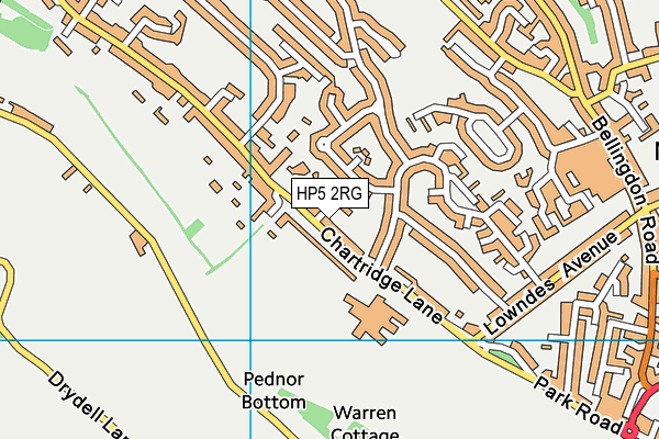 Chiltern Hills Academy map (HP5 2RG) - OS VectorMap District (Ordnance Survey)