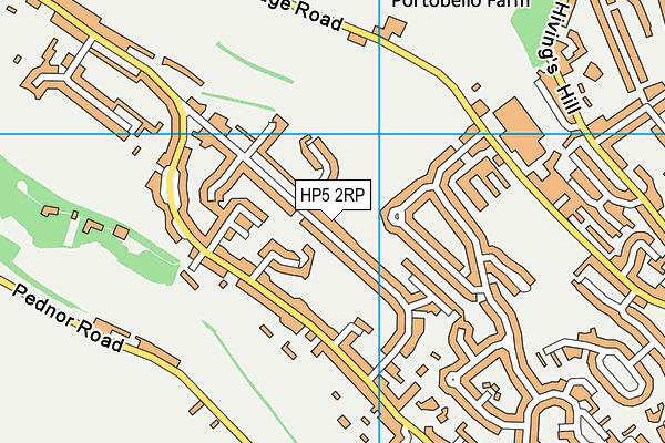 HP5 2RP map - OS VectorMap District (Ordnance Survey)