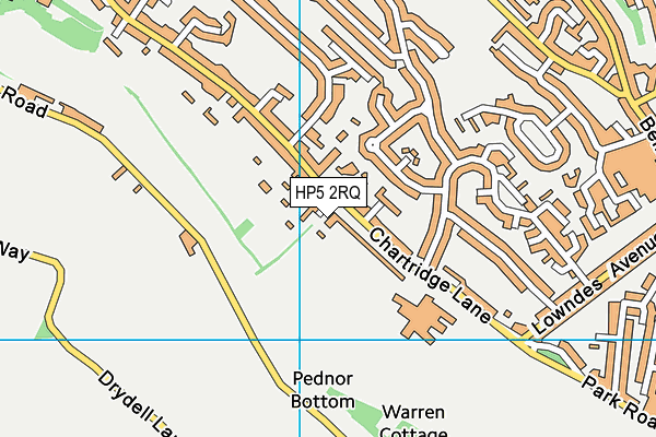 HP5 2RQ map - OS VectorMap District (Ordnance Survey)