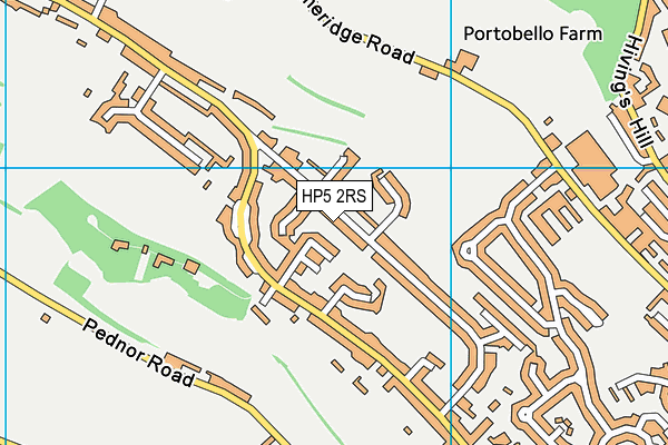 HP5 2RS map - OS VectorMap District (Ordnance Survey)