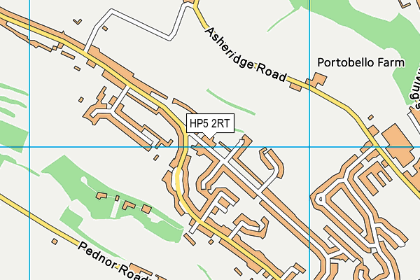 HP5 2RT map - OS VectorMap District (Ordnance Survey)