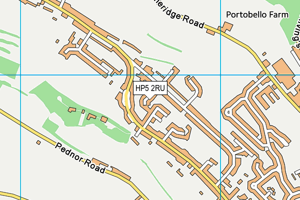 HP5 2RU map - OS VectorMap District (Ordnance Survey)
