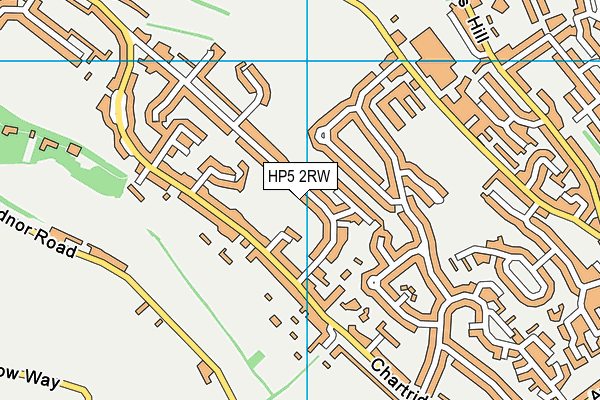 HP5 2RW map - OS VectorMap District (Ordnance Survey)