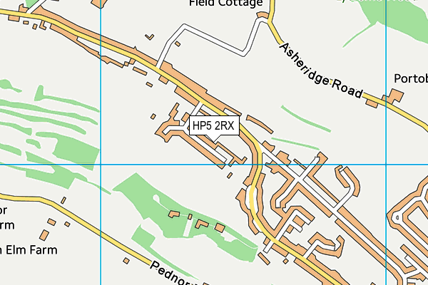 HP5 2RX map - OS VectorMap District (Ordnance Survey)