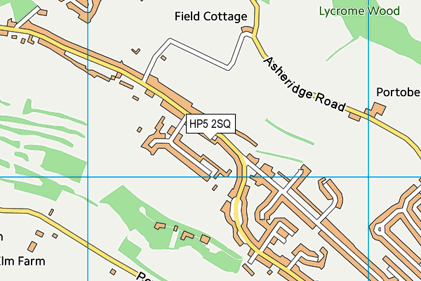 HP5 2SQ map - OS VectorMap District (Ordnance Survey)