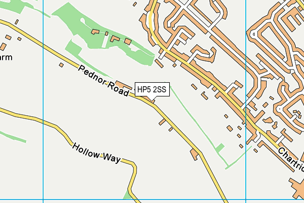 HP5 2SS map - OS VectorMap District (Ordnance Survey)