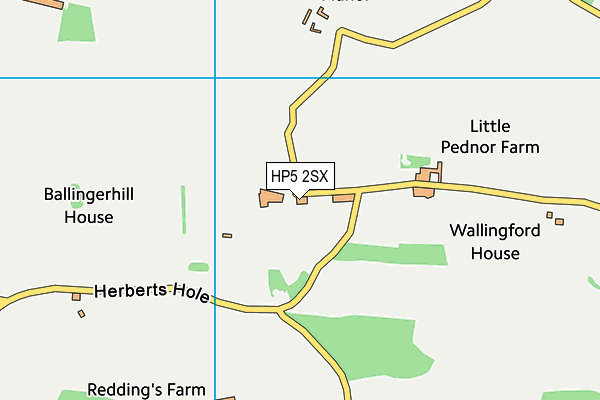 HP5 2SX map - OS VectorMap District (Ordnance Survey)