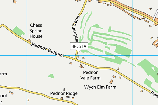 HP5 2TA map - OS VectorMap District (Ordnance Survey)