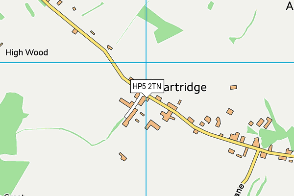 Chartridge Village Hall map (HP5 2TN) - OS VectorMap District (Ordnance Survey)