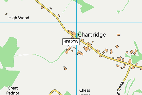 Chartridge Combined School map (HP5 2TW) - OS VectorMap District (Ordnance Survey)