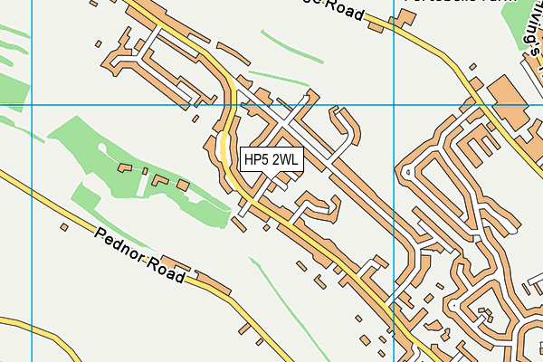 HP5 2WL map - OS VectorMap District (Ordnance Survey)