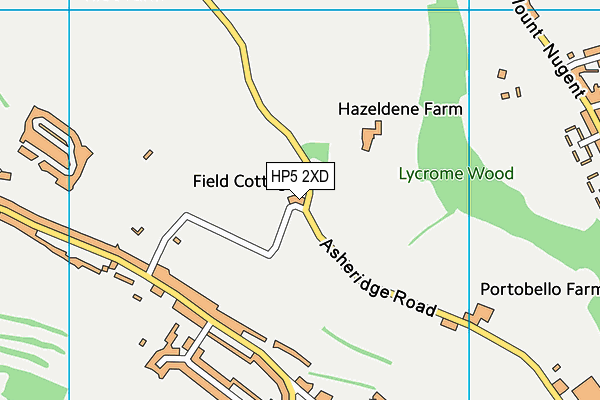HP5 2XD map - OS VectorMap District (Ordnance Survey)