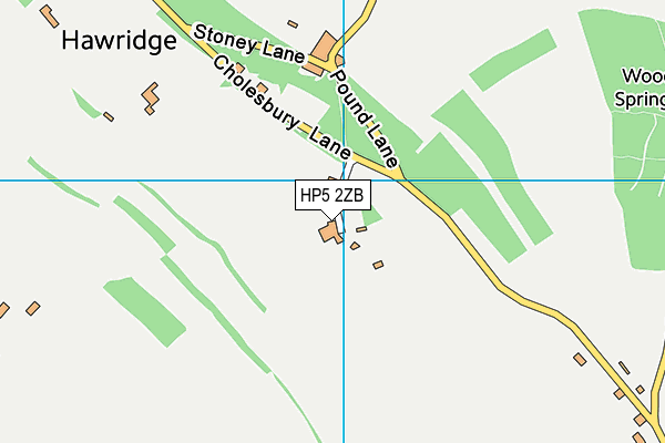 HP5 2ZB map - OS VectorMap District (Ordnance Survey)