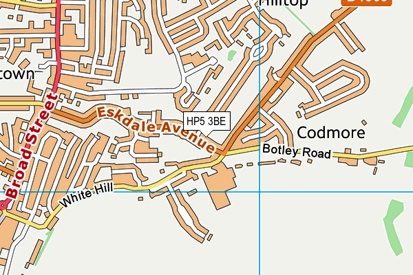 HP5 3BE map - OS VectorMap District (Ordnance Survey)