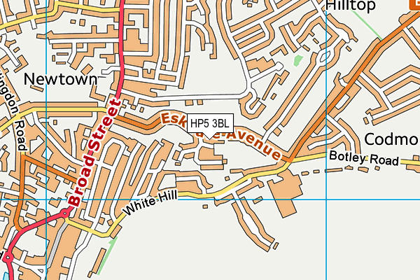 HP5 3BL map - OS VectorMap District (Ordnance Survey)