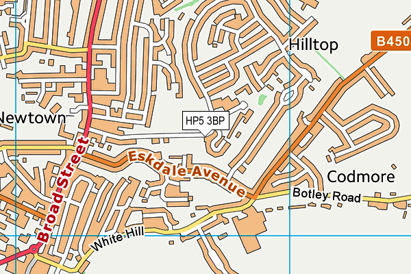 HP5 3BP map - OS VectorMap District (Ordnance Survey)