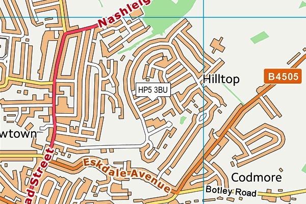 HP5 3BU map - OS VectorMap District (Ordnance Survey)