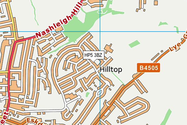 HP5 3BZ map - OS VectorMap District (Ordnance Survey)