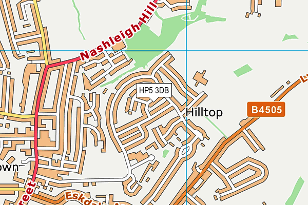 HP5 3DB map - OS VectorMap District (Ordnance Survey)